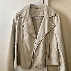 Max Studio Faux Leather Moto Jacket